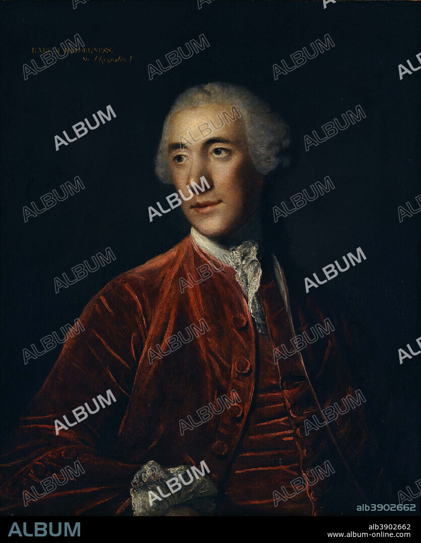 JOSHUA REYNOLDS. Robert Darcy, 4th Earl of Holderness. Date/Period: 1775. Painting. Oil on canvas. Height: 762 mm (30 in); Width: 635 mm (25 in).