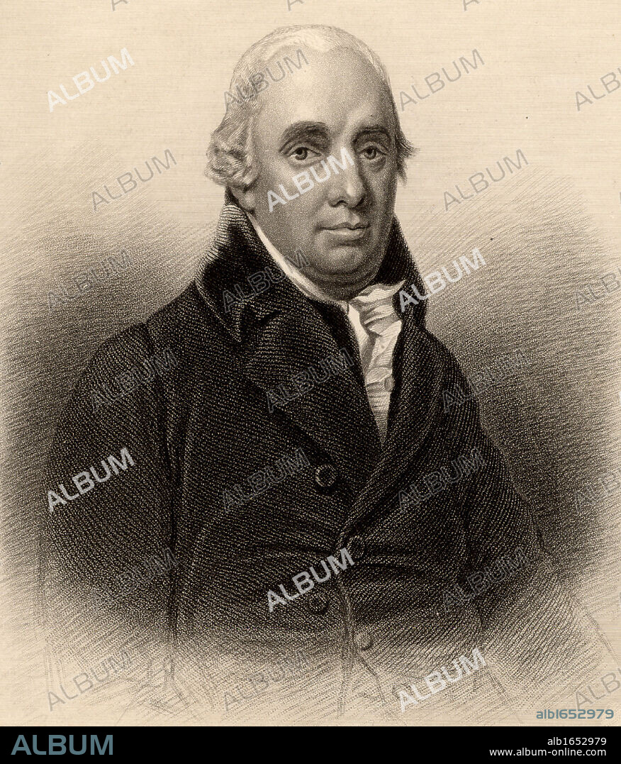 Dugald Stewart (1853-1828) Scottish philosopher and mathematician born at Edinburgh. Professor of Moral Philosophy at Edinburgh university (1785-1809).  Engraving from A Biographical Dictionary of Eminent Scotsmen by Thomas Thomson (1870).