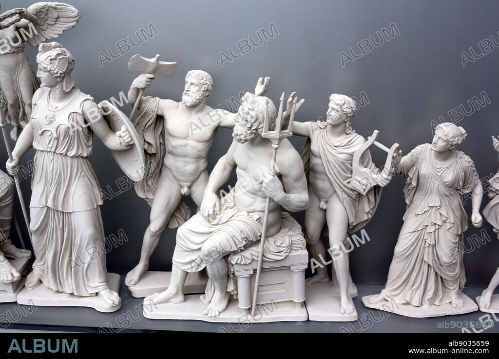 Reconstruction of the east pediment of the Parthenon according to drawing by K Schwerzek (1904) The Parthenon was built on the Acropolis, Athens, Greece in the 5th Century BC.