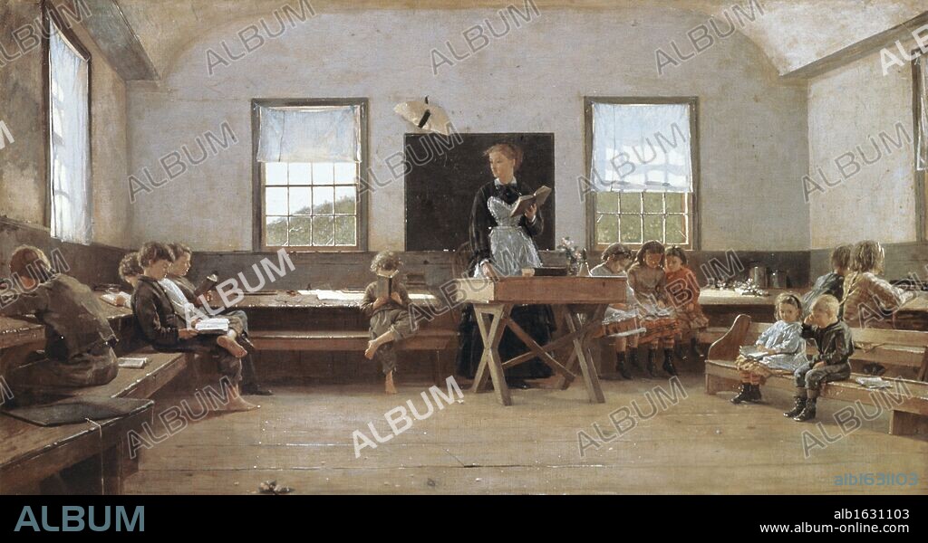 The Country School  1871  Winslow Homer (1836-1910/American)  St. Louis Art Museum, St. Louis, Missouri, USA.