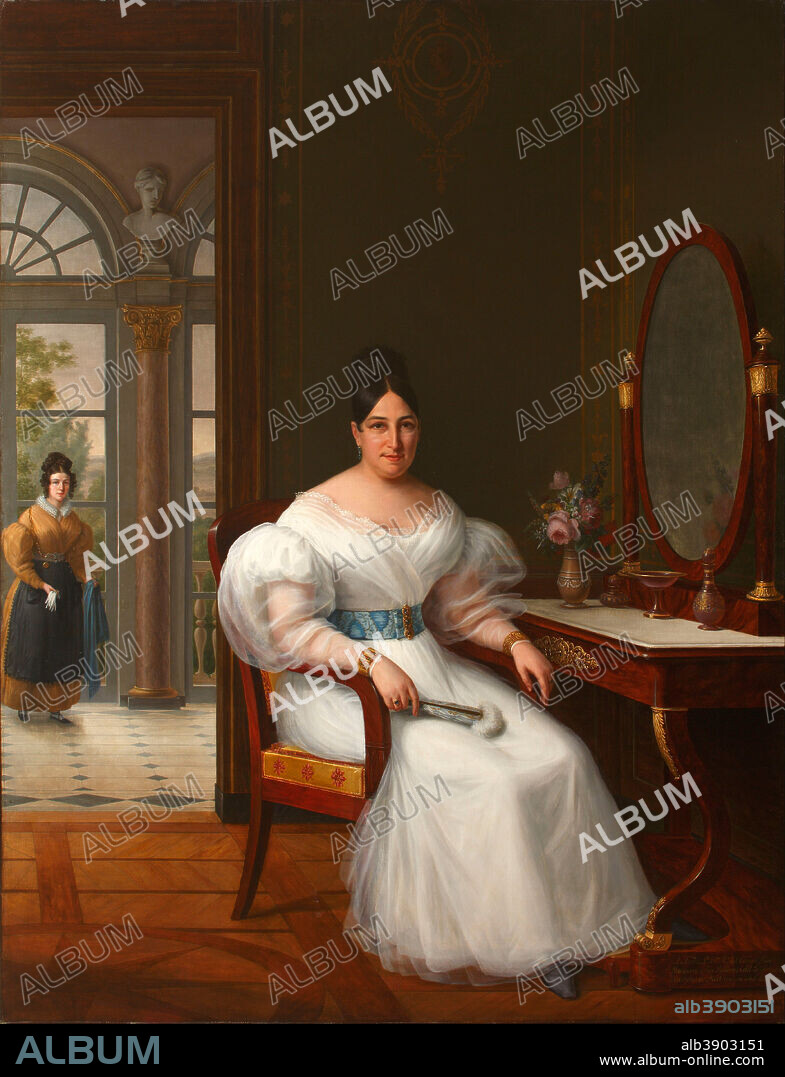 FRANCISCO LACOMA Y FONTANET. Carmen Moreno, marquesa de las Marismas del Guadalquivir. Date/Period: 1833. Painting. Oil on canvas. Height: 211 cm (83 in); Width: 162 cm (63.7 in).