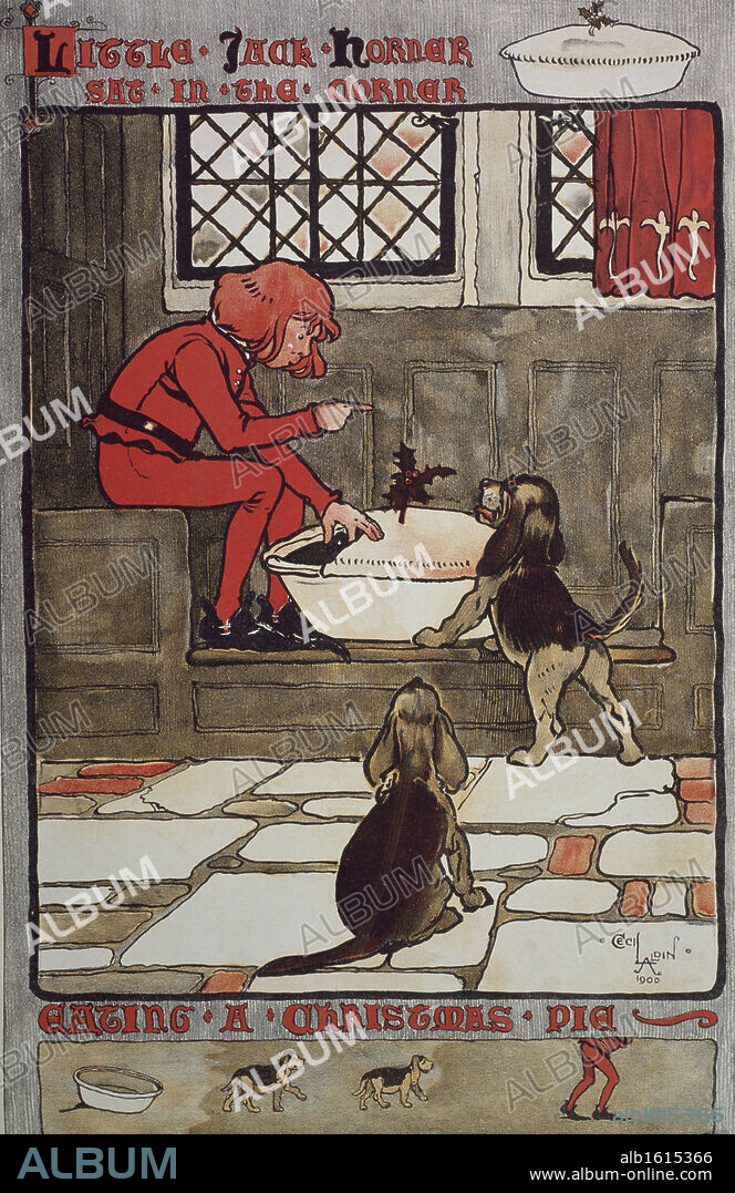 Little Jack Horner by Cecil Laldin, from The Sphere of Christmas, 1900.