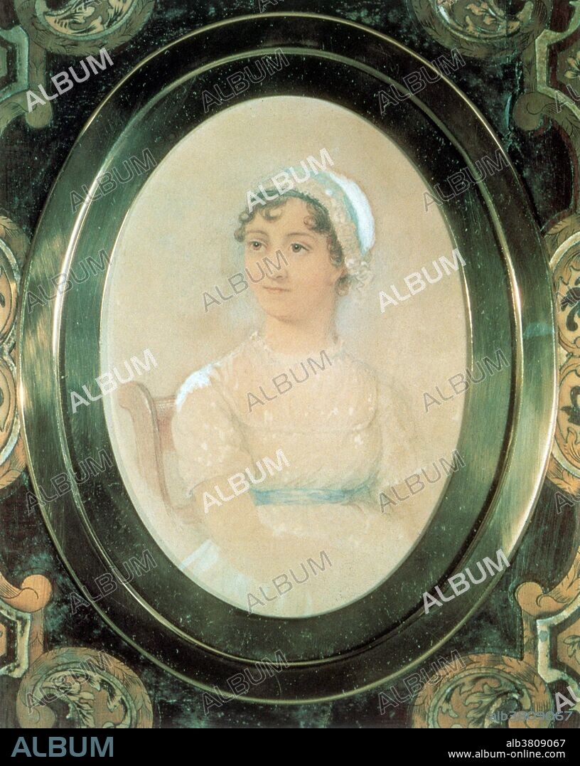 Portrait by Jane's sister Cassandra. Jane Austen (December 16, 1775 - July 18, 1817) was an English novelist whose works of romantic fiction, set among the landed gentry, earned her a place as one of the most widely read writers in English literature. Her realism, biting irony and social commentary as well as her acclaimed plots have gained her historical importance among scholars and critics. She lived her entire life as part of a close-knit family and was educated by her father and older brothers as well as through her own reading. From her teenage years into her thirties she experimented with various literary forms, including an epistolary novel which she then abandoned, wrote and extensively revised three major novels and began a fourth. From 1811 until 1816, with the release of Sense and Sensibility (1811), Pride and Prejudice (1813), Mansfield Park (1814) and Emma (1815), she achieved success as a published writer. She wrote two additional novels, Northanger Abbey and Persuasion, both published posthumously in 1818, and began a third, which was eventually titled Sanditon, but died before completing it. She died in 1817, at the age of 41.