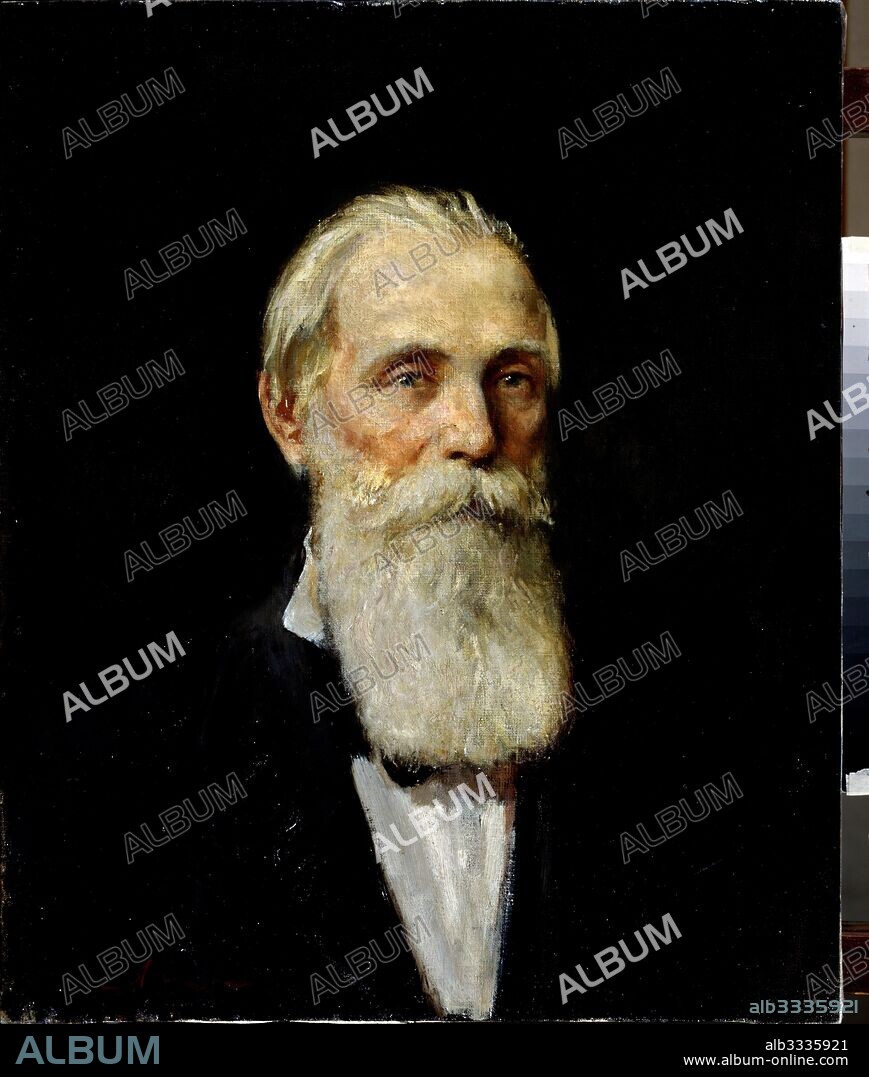 YAROSLAV SERGEYEVICH NIKOLAYEV. Portrait of the mathematician Pafnuty L. Tchebyshev (1821-1894).