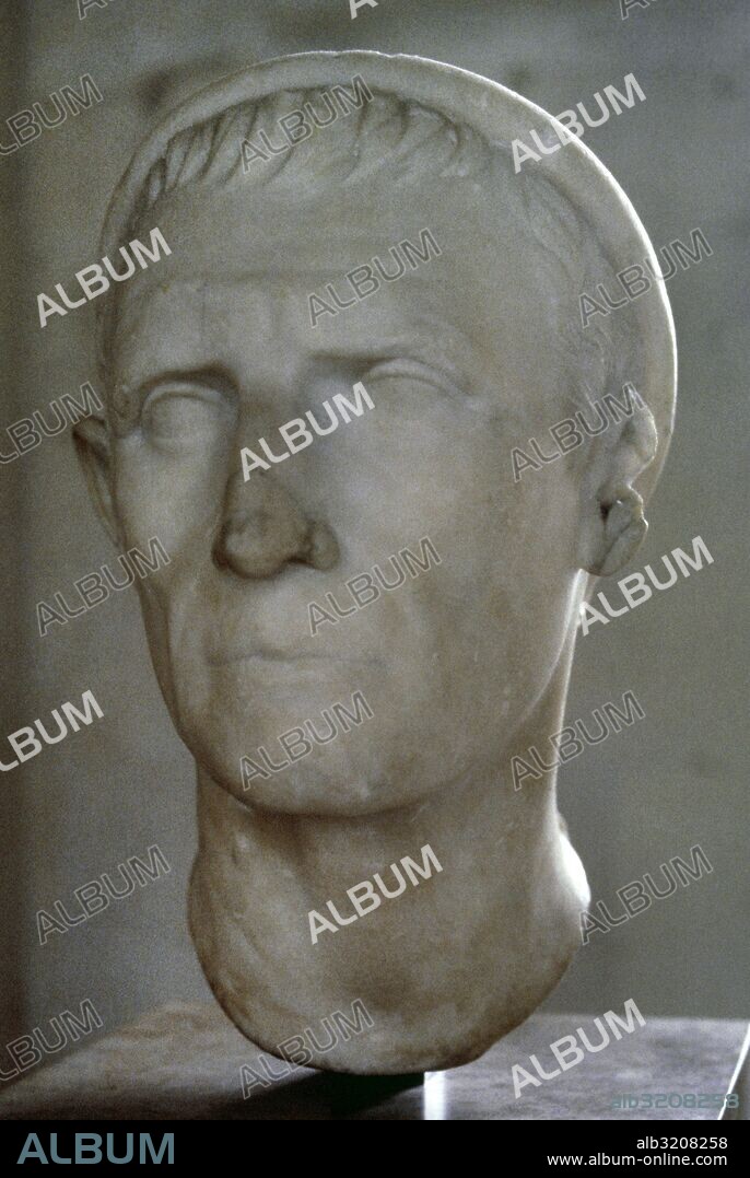 ANTIOCO III Megas o el Grande (241-187 a. C.). Rey de Siria (242-187 a. C.), de la dinastía Seleúcida. Busto de Antioco III, copia romana de un original en bronce del siglo III a. C. Museo del Louvre. París. Francia.