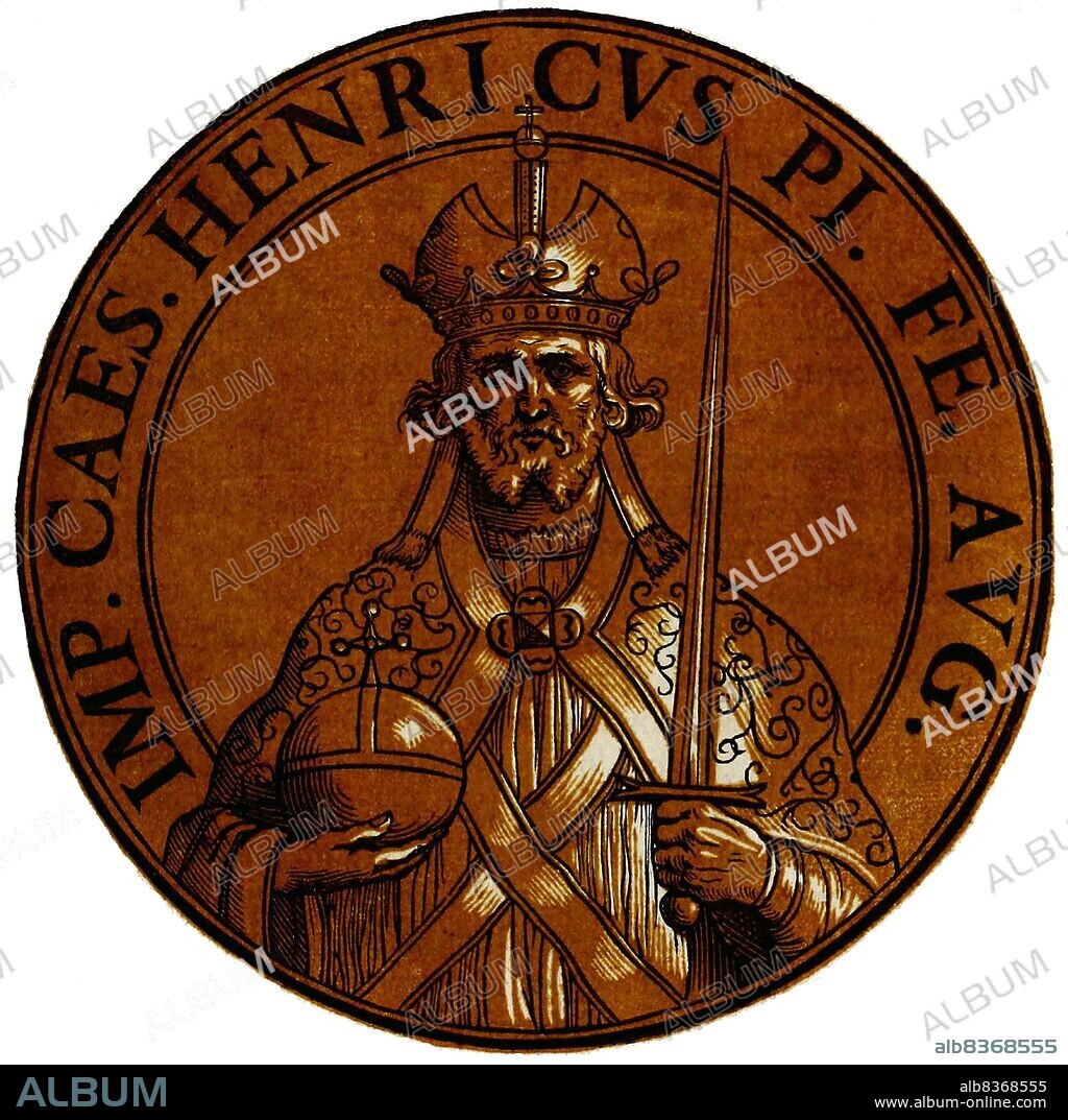Henry III (1016-1056), also known as Henry the Black and Henry the Pious, was the eldest son of Emperor Conrad II and a member of the Salian Dynasty. He was elected and crowned as King of Germany in 1028, after his father became Holy Roman Emperor. In 1026, his father made him Duke of Bavaria.<br/><br/>. Henry would also became Duke of Swabia and King of Burgundy ten years later in 1038, and when his father died in 1039, he became sole ruler of the Holy Roman Empire, though was not crowned as emperor until 1046.
