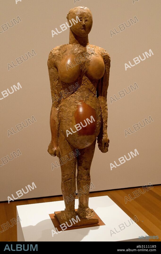 PABLO PICASSO. ESCULTURA DE MUJER EMBARAZADA (1950) DE PABLO RUIZ PICASSO.