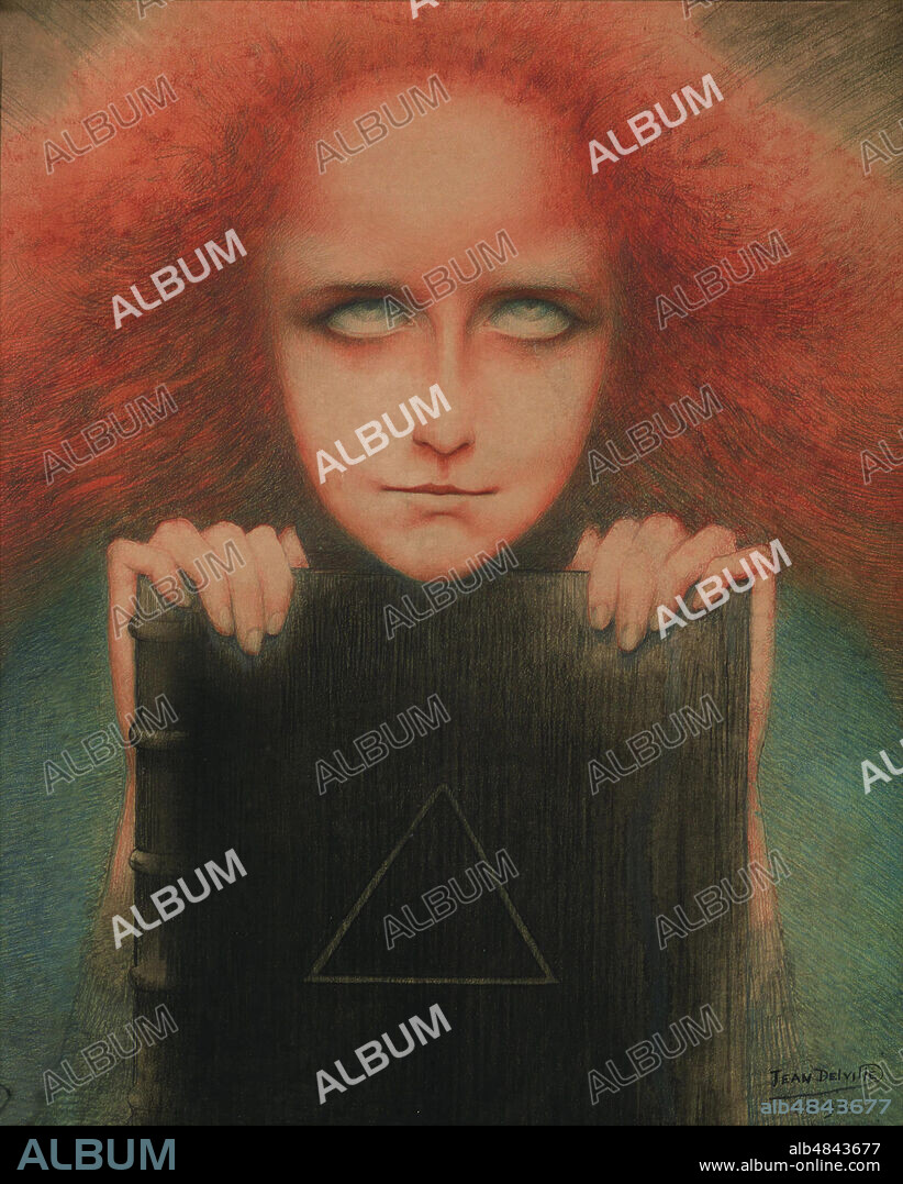 JEAN DELVILLE. Mysteriosa. Portrait of Madame Stuart-Merrill.