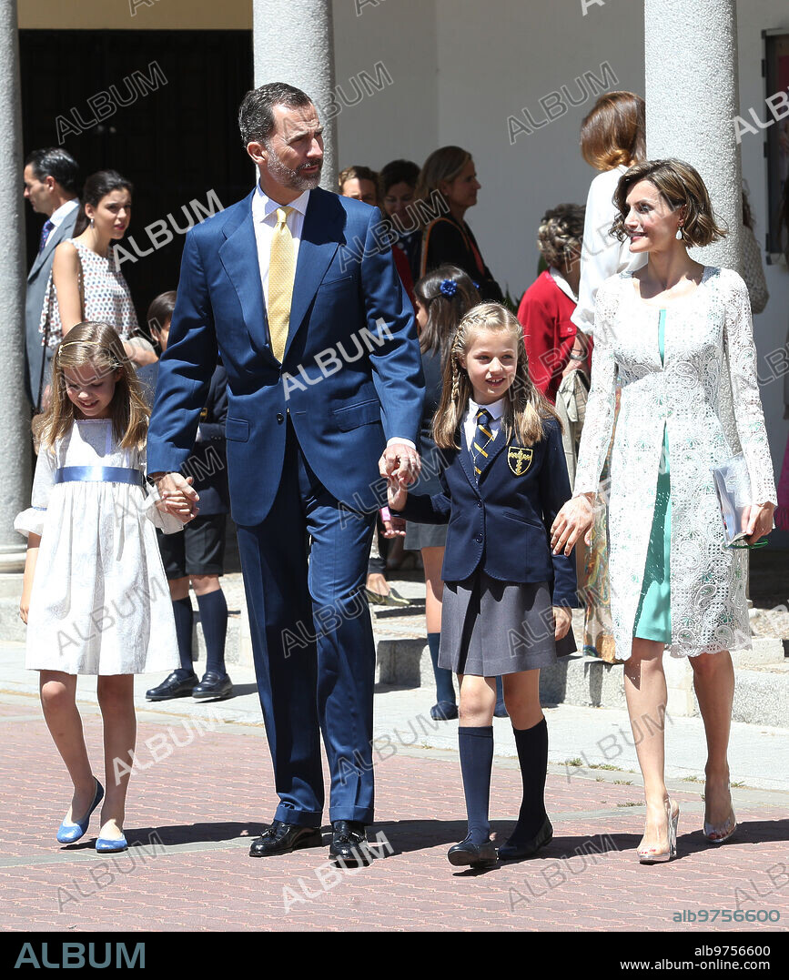 Madrid, 20/05/2015. Ss.Mm: los Reyes en la primera comunión de su Hija la Princesa Leonor. Foto: Ernesto agudo Archdc.