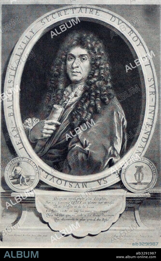 Jean-Baptiste Lully (1632–1687), Italian-born French opera composer of the Baroque period.