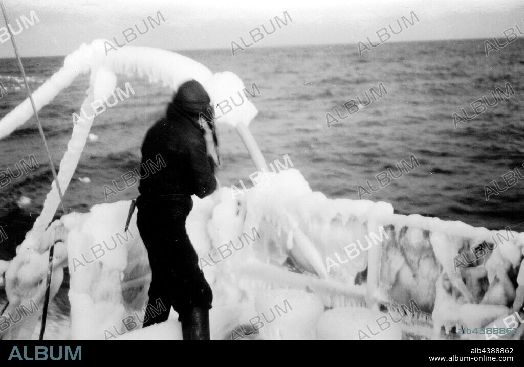 Photograph - by George Rayner, Antarctica, circa 1920s, Photograph taken during a series of scientific expeditions undertaken in the waters off Antarctica, during the late 1920s and 1930s. Probably taken by George W. Rayner, who was employed as a biologist on the expeditions. 'MacKenzie Sea' was the name originally given to Mackenzie Bay at the western end of the Amery Ice Shelf, about 32 kilometres northeast of Foley Peninsula, Antarctica.