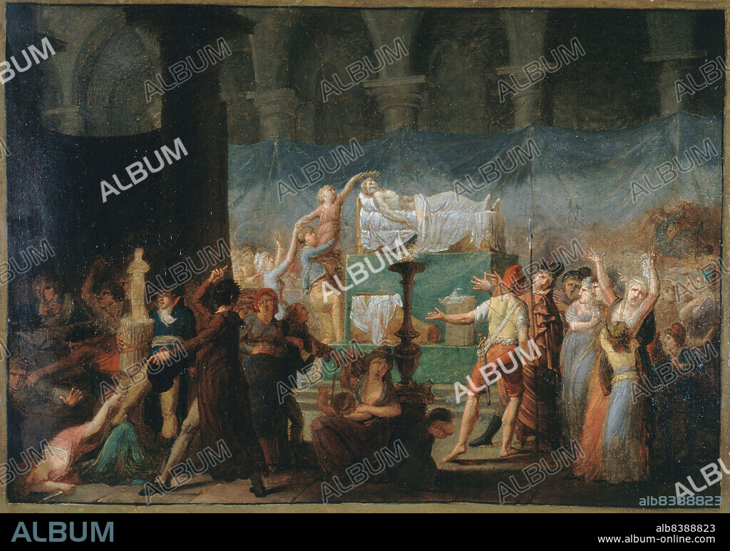 FOUGEAT. Marat's funeral, at Cordeliers church, July 15 and 16, 1793.