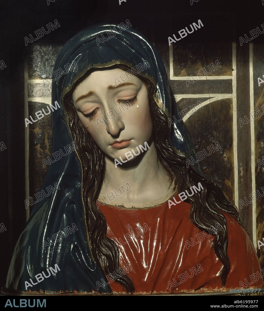 JOSE DE MORA (1655-1724). DOLOROSA - SIGLO XVII - BARROCO ESPAÑOL.