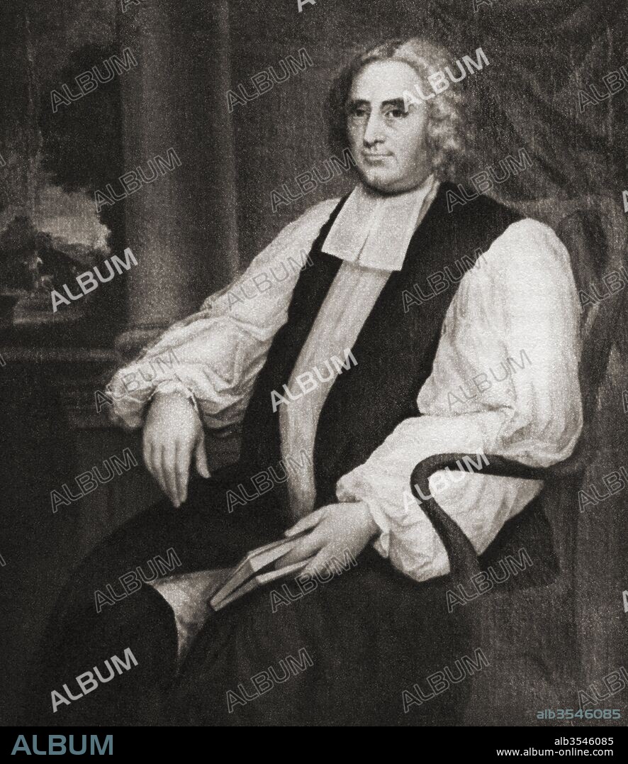 George Berkeley, 1685 – 1753, aka Bishop Berkeley (Bishop of Cloyne). Anglo-Irish philosopher. After the painting by Vanderbank. From Impressions of English Literature, published 1944.