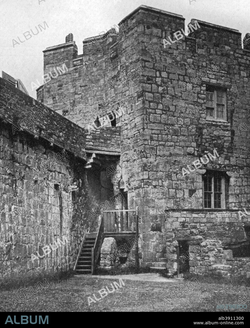 Castle Rushen, Castletown, Isle of Man, 1924-1926. Castle Rushen was begun in the 1250s by Magnus III, the last Norse King of Mann and the Isles. It was gradually extended until the 16th century. A print from Hutchinson's Britain Beautiful, edited by Walter Hutchinson, volume II, 1924-1926.