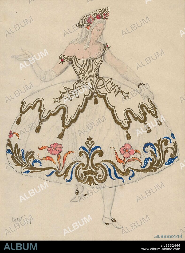 LEON BAKST. Costume design for the ballet Sleeping Beauty by P. Tchaikovsky.