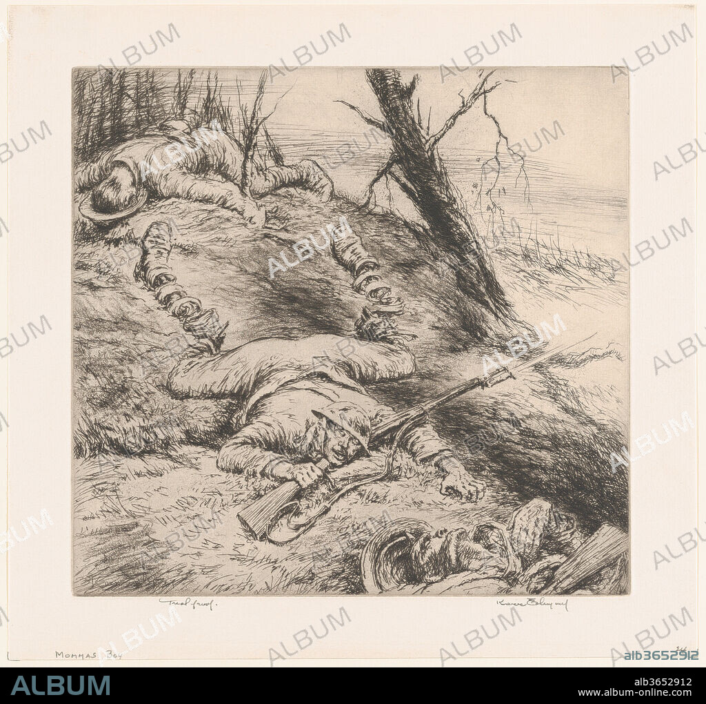 Mamma's Boy. Artist: Kerr Eby (American, Tokyo, Japan 1889-1946 Norwalk, Connecticut). Dimensions: Plate: 9 3/4 × 10 3/16 in. (24.8 × 25.9 cm)
Sheet: 11 15/16 × 12 9/16 in. (30.4 × 31.9 cm). Date: 1937.
