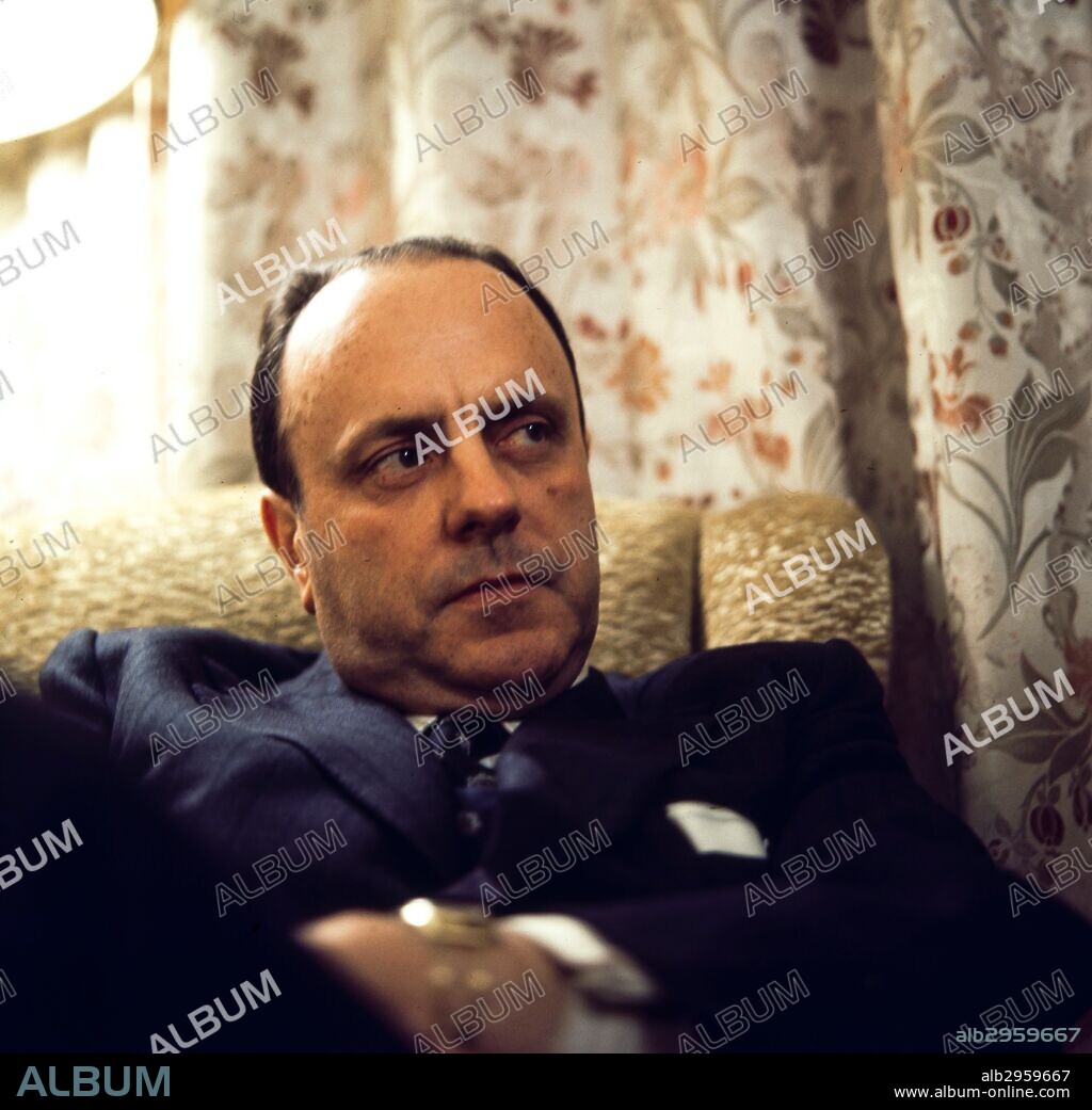 Manuel Fraga Iribarne, Spanish politician. Spanish Embassy in London, 1975.
