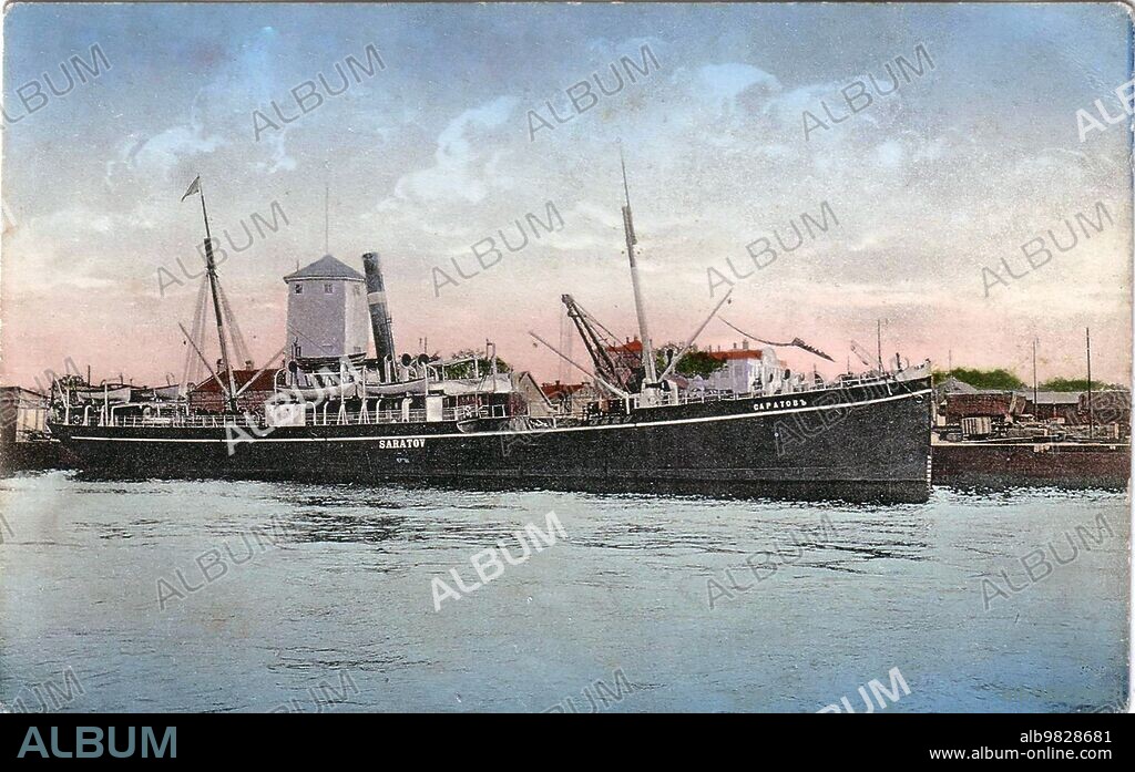 Russian-American Line Steamship Saratov of Russian North-Western Shipping Company ca. before 1917.