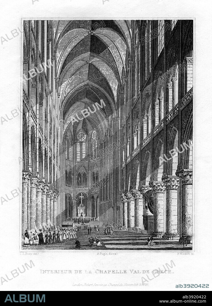 La Chapelle du Val de Grace, Paris, France, 1829.
