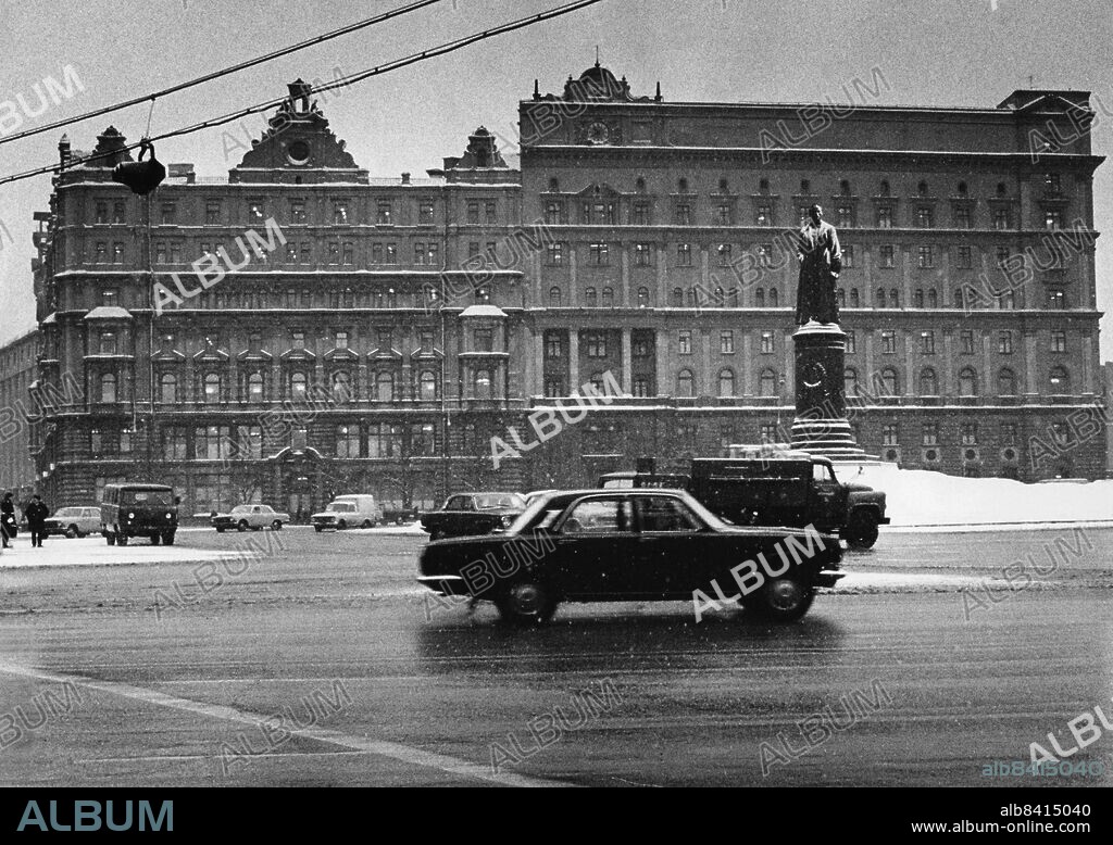 MOSKVA 1980-01-15. Lubjanka-fängelset i Moskva där Raoul Wallenberg satt fängslad. Redan under Lenin blev Lubjanka ökänt som politiskt fängelse och som förhörscentral. Under Stalin fick Lubjanka en central roll för de stora utrensningarna.. Foto: Jan E Carlsson DN/Scanpix Kod: 11. ** SVD OUT **.
