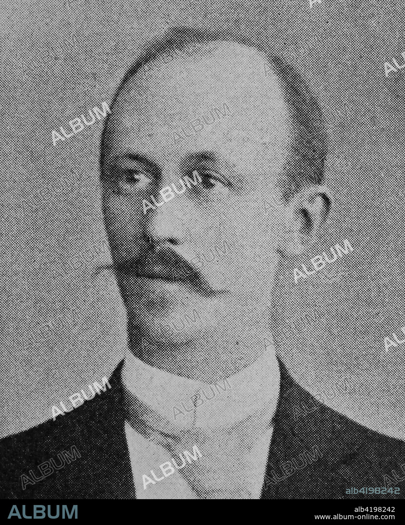 Mikhail Osipovich Dolivo-Dobrovolsky, Michail von Dolivo-Dobrowolsky or Michail Ossipowitsch Doliwo-Dobrowolski, was a Polish-Russian engineer, electrician, and inventor, reproduction of a photo from the year 1895, digital improved.