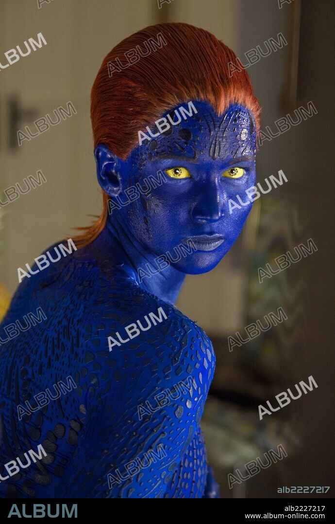 JENNIFER LAWRENCE en X-MEN: DIAS DEL FUTURO PASADO, 2014 (X-MEN: DAYS OF FUTURE PAST), dirigida por BRYAN SINGER. Copyright Twentieth Century-Fox.