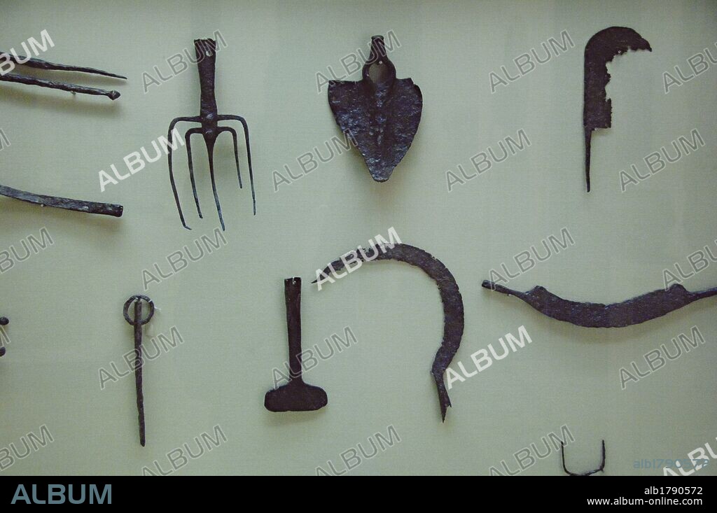 ARTE ROMANO. ESPAÑA. UTILES DE TRABAJO. Museo Arqueológico de Sevilla. Andalucía.