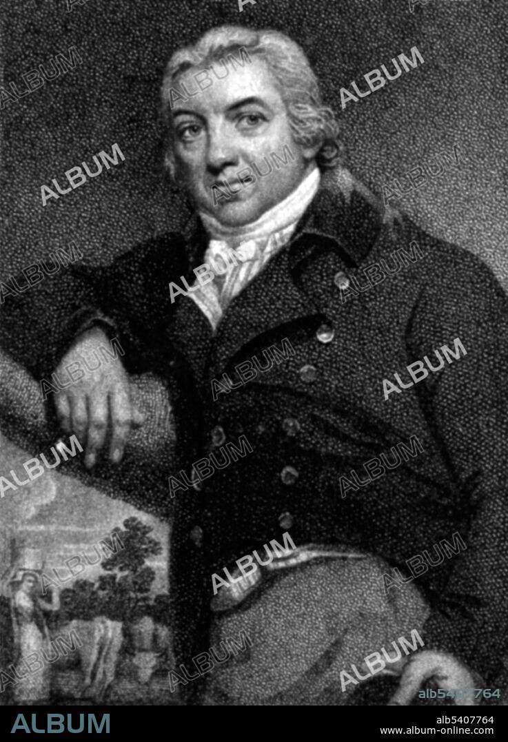 Edward Jenner (May 17, 1749 - January 26, 1823) was an English physician and scientist who was the pioneer of smallpox vaccine, the world's first vaccine. His work is said to have saved more lives than the work of any other human. In Jenner’s time, smallpox killed around 10 percent of the population, with the number as high as 20 percent in towns and cities where infection spread more easily. In 1821 he was appointed physician extraordinary to King George IV, and was also made mayor of Berkeley and justice of the peace. A member of the Royal Society, in the field of zoology he was the first person to describe the brood parasitism of the cuckoo. He died in 1823 at the age of 73. Jenner's vaccine laid the foundation for contemporary discoveries in immunology. In 2002, Jenner was named in the BBC's list of the 100 Greatest Britons. Stipple engraving by Mackenzie, 1802, after John Raphael Smith, 1800.