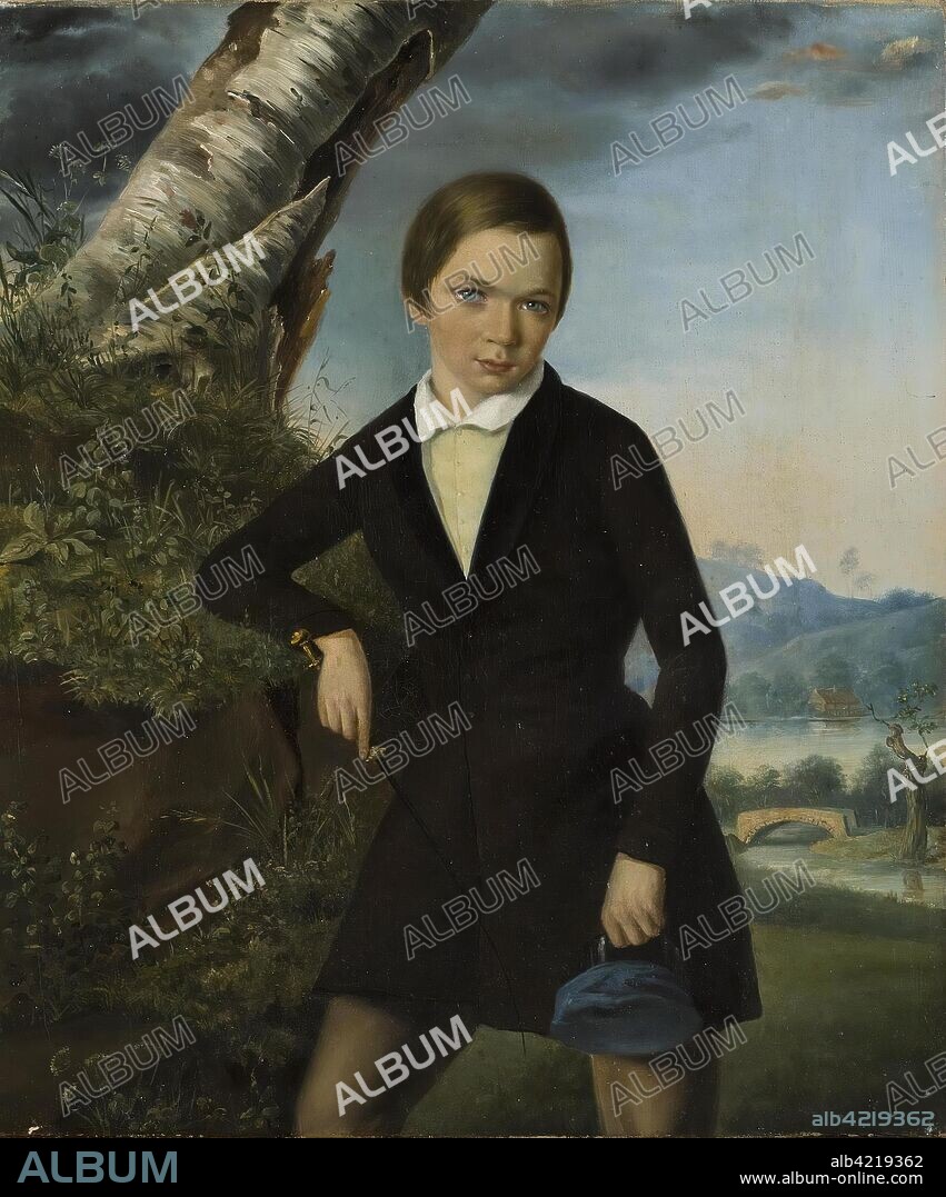 THOMAS WITLAM ATKINSON. 'Portrait of Alexander Sokolovsky in Childhood'. Great Britain, Late 1740s - early 1750s. Dimensions: 43x35,5 cm.