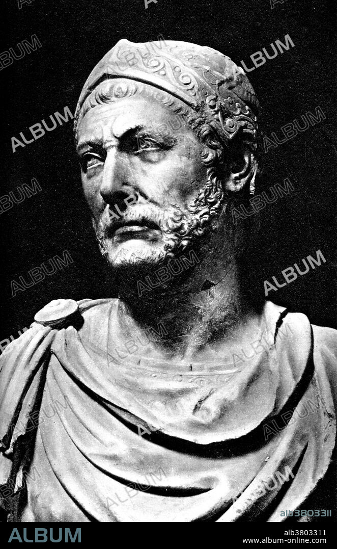 Statue of Hannibal, Carthaginian general, ancient Roman history