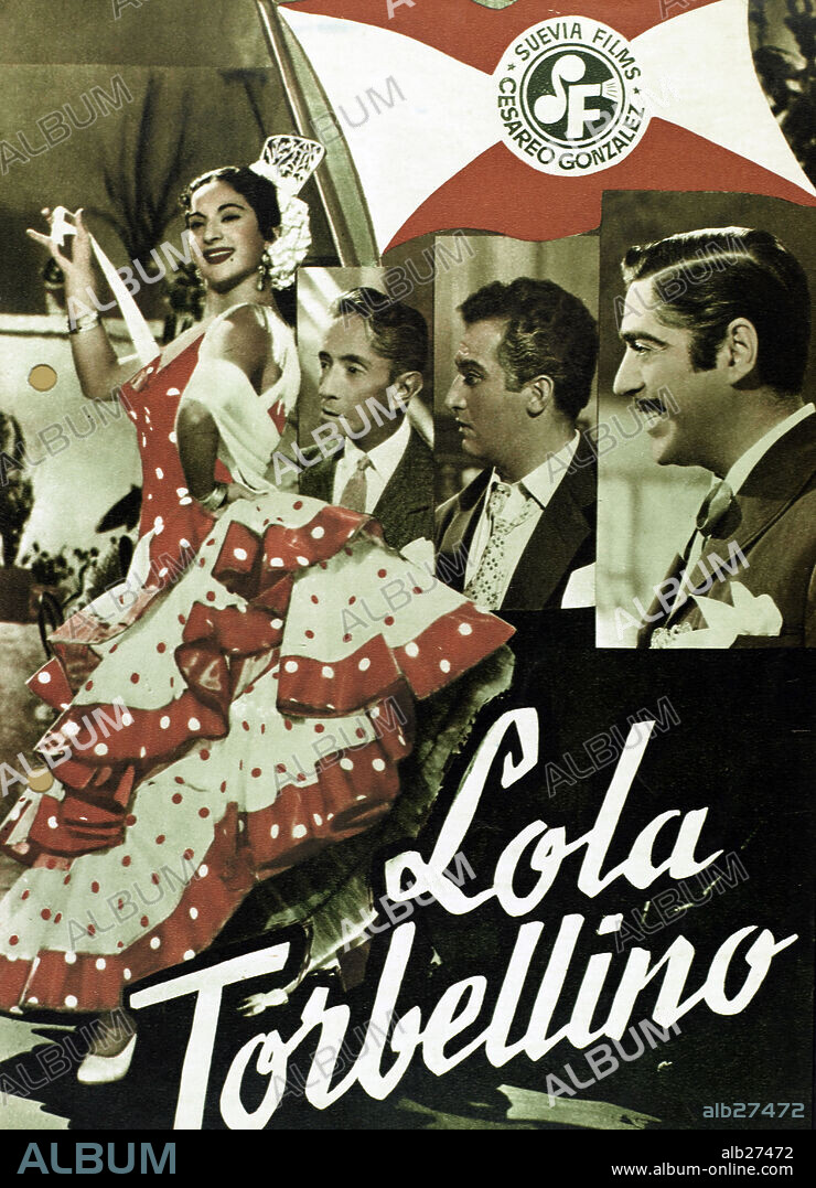 Poster of LOLA TORBELLINO, 1956, directed by RENE CARDONA. Copyright CESAREO GONZALEZ-ABEL SALAZAR.