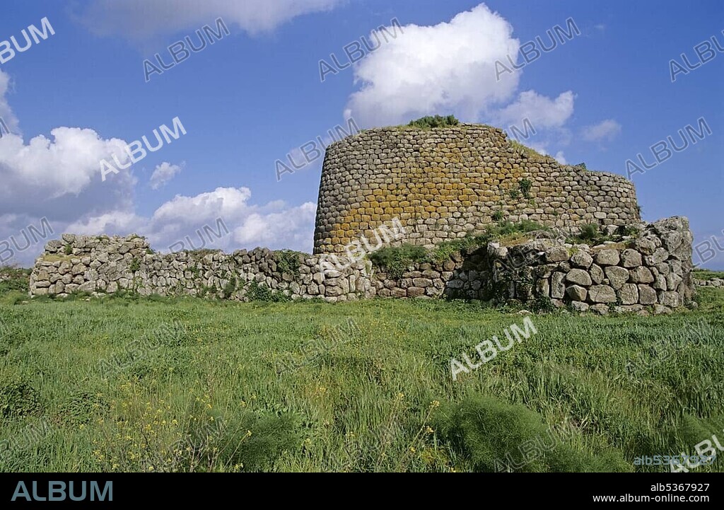 Nuraghe Losa an ancient stone fortress near Abbasanta Sardegna Italy