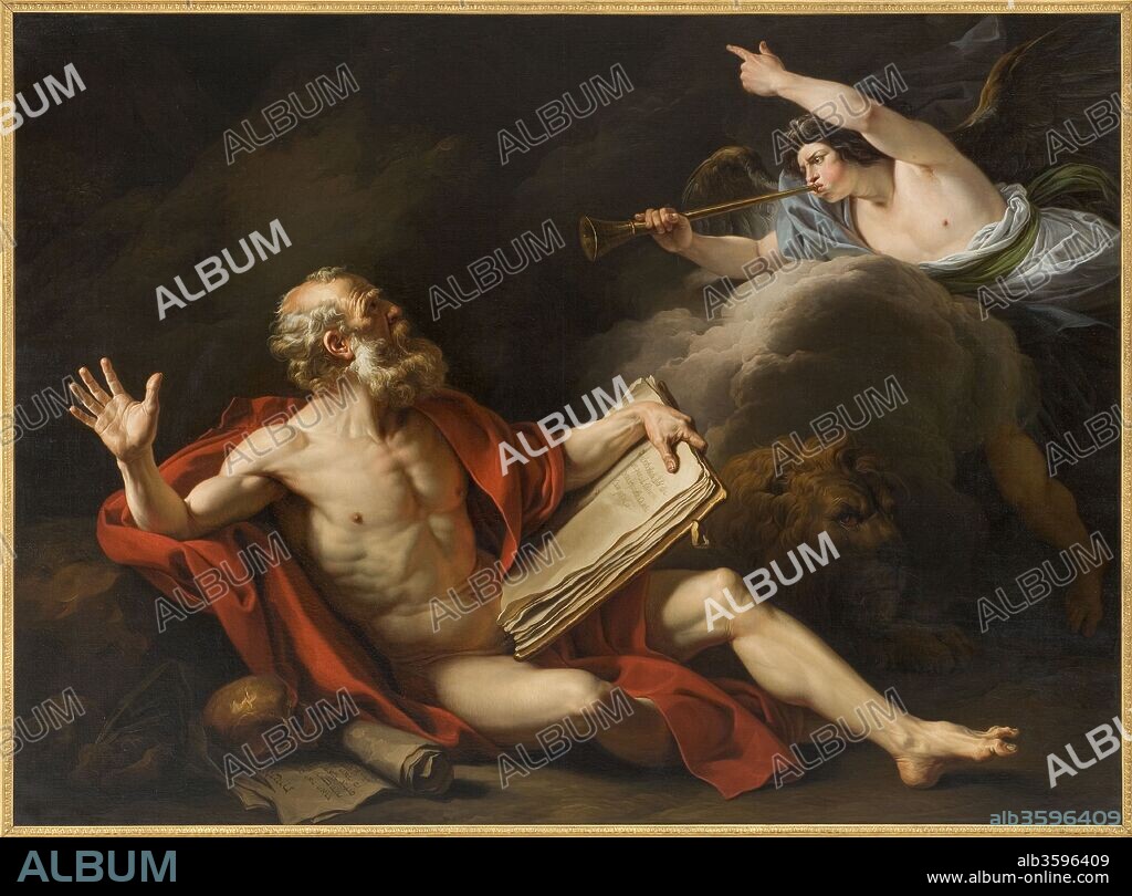 FRANCOIS ANDRE VINCENT. Saint Jerome Hearing the Trumpet of the Last Judgment.