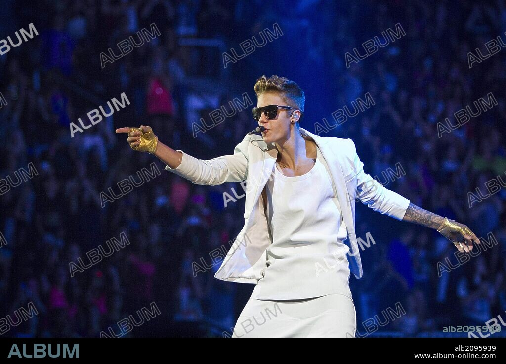 June 26, 2013 - San Jose, California, U.S. - JUSTIN BIEBER performs on stage at the HP Pavillion during his 'Believe' Tour. 26/06/2013