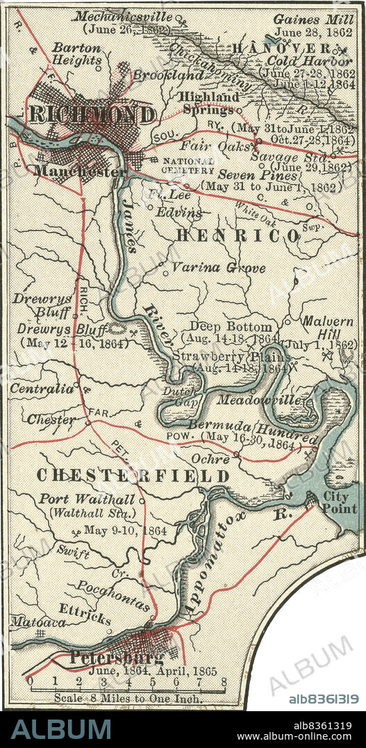 Map of Richmond.
