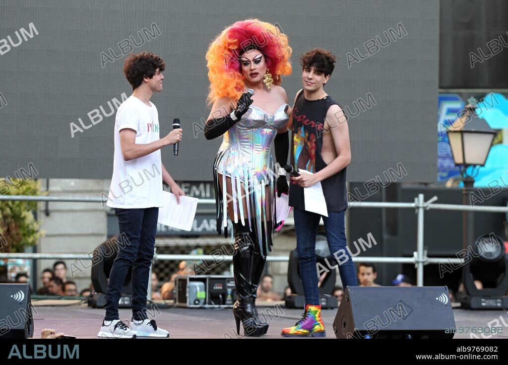 Madrid, 07/04/2018. Gay pride proclamation 2018 Made by Javier Ambrossi and Javier Calvo. Photo: Isabel Permuy Archdc.