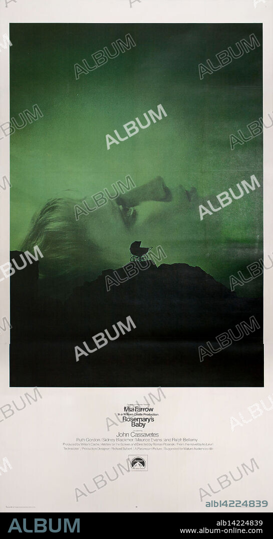 PHILIP GIPS. Movie poster "Rosemary's Baby" by Roman Polanski.