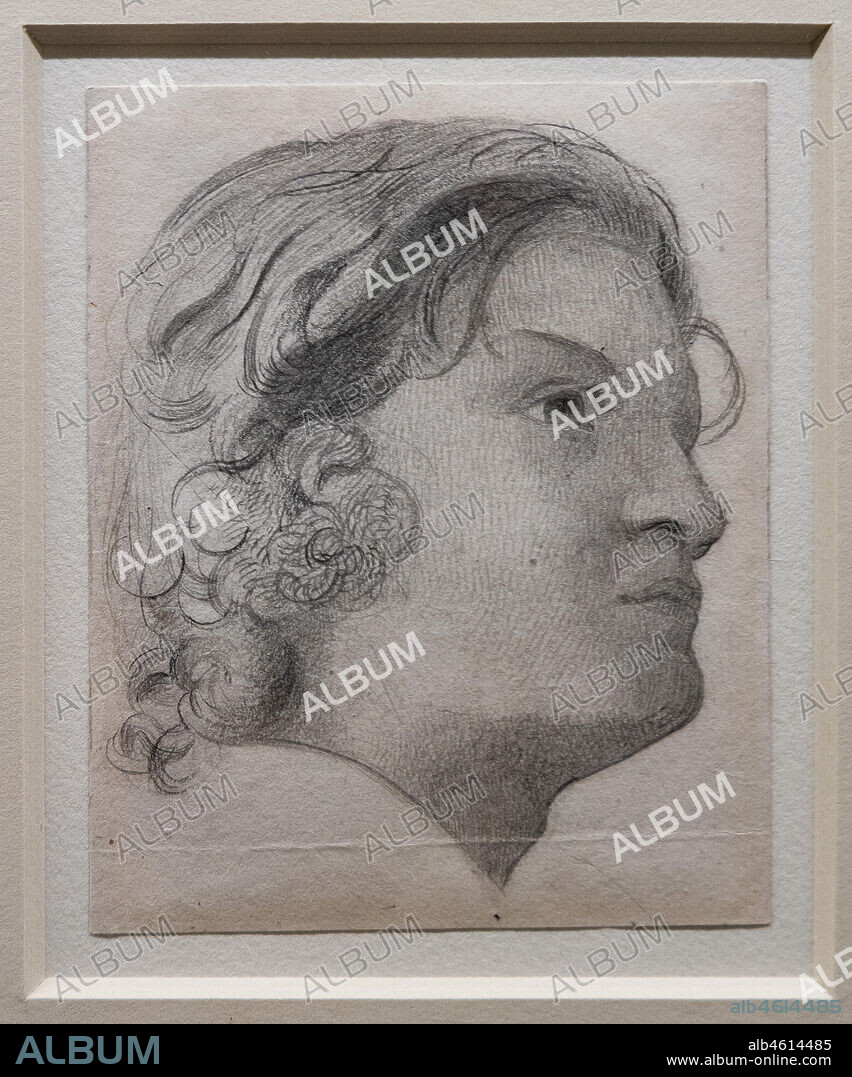 "Spencer Deverell", study for "The Twelfth Night", (1852-3) by Walter Howell Deverell (1827 - 54); graphite on paper.