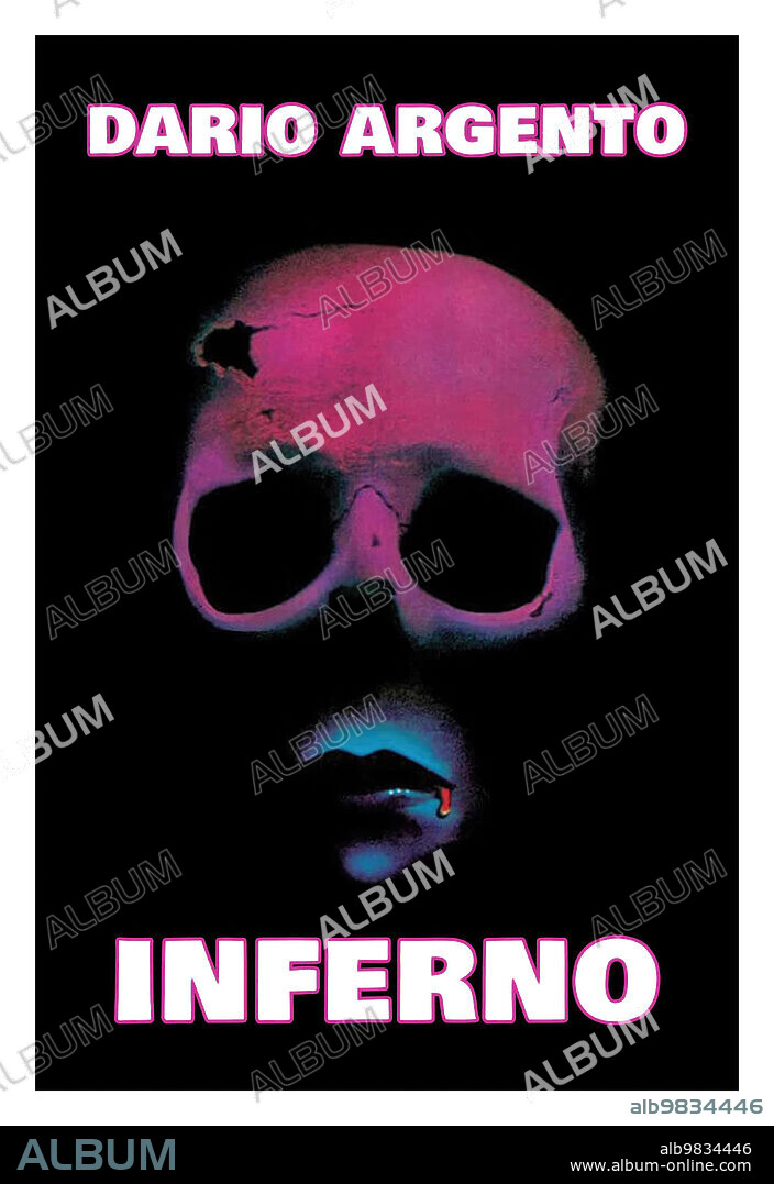 Poster de INFERNO, 1980, dirigida por DARIO ARGENTO. Copyright Produzioni Intersound.