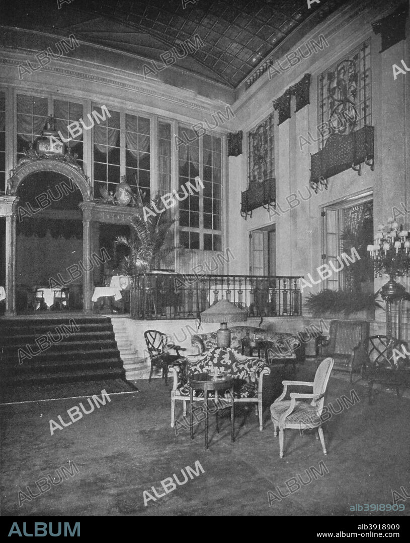 The Palm Room of the Ritz Carlton Hotel, New York, 1923. From The Architectural Forum Volume XXXIX. [Rogers and Manson, New York, 1923].