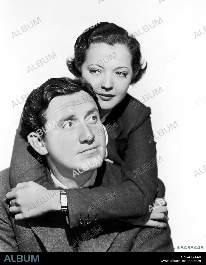SYLVIA SIDNEY y TRACY SPENCER. SPENCER TRACY y SYLVIA SIDNEY en FURIA, 1936 (FURY), dirigida por FRITZ LANG. Copyright M.G.M.