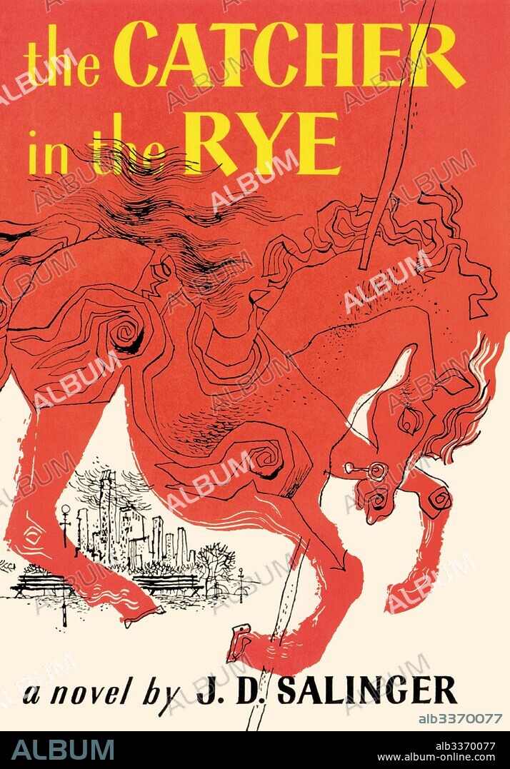 ANONYMOUS. Book Cover of "The Catcher in the Rye" by J. D. Salinger. First Edition.