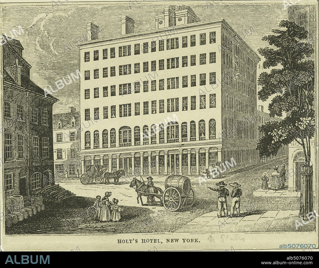 Holt's Hotel, New York; St. Nicholas Hotel; Southern Hotel; LaFarge Hotel, still image, Prints, 1861 - 1880.