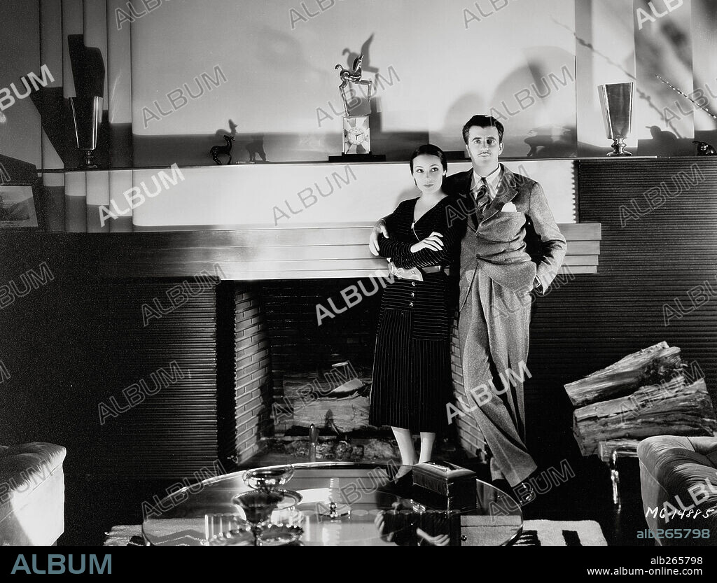 CEDRIC GIBBONS and DOLORES DEL RIO.