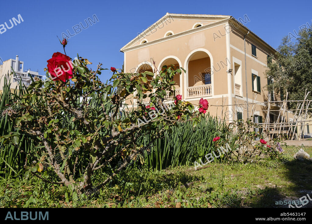view of the main building Fundació Natzaret, Palma Mallorca, Balearic Islands, Spain.