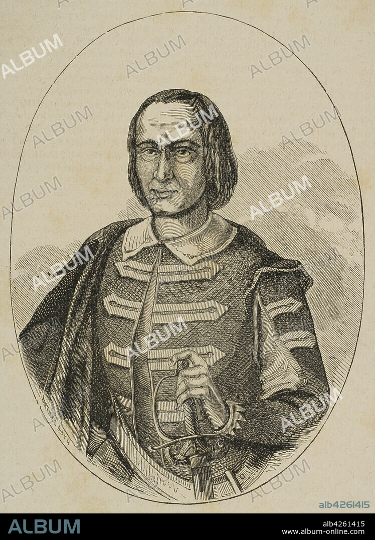 Pedro Antonio Veciana (Pere Anton Veciana i Rabassa) (Sarral, h. 1682-Valls, 1736). Payés y político catalán. Partidario de Felipe V, se estableció en Valls donde en 1718 luchó contra los guerrilleros que se alzaban contra los Borbones. En 1719 organizó una escuadra para la defensa de Valls. Su eficacia le valió el que permaneciera como cuerpo de defensa permanente bajo su mando. Fue nombrado primer comandante de las Escuadras de Cataluña. Retrato. Grabado. Historia de las Escuadras de Cataluña, 1876.