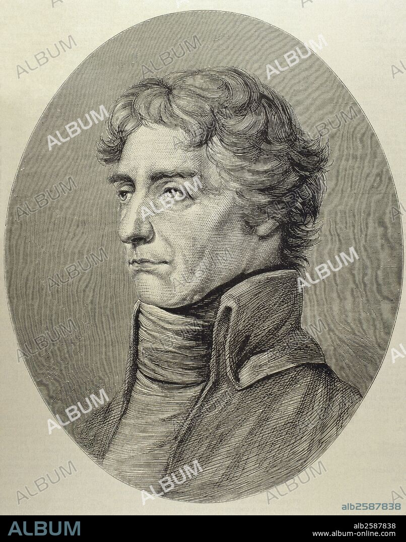 NELSON, Horatio (Burnham Thorpe,1758-en aguas del cabo Trafalgar,1805), vizconde de Nelson y duque de Bronte. Almirante británico. Ingresó en la Marina en 1770. Perdió el ojo derecho en la ocupación de Córcega y el brazo del mismo lado en el ataque a Santa Cruz de Tenerife (1797). Murió en el curso de la batalla de Trafalgar (1805). Grabado. La Ilustración Española y Americana, 22 de octubre de 1876.