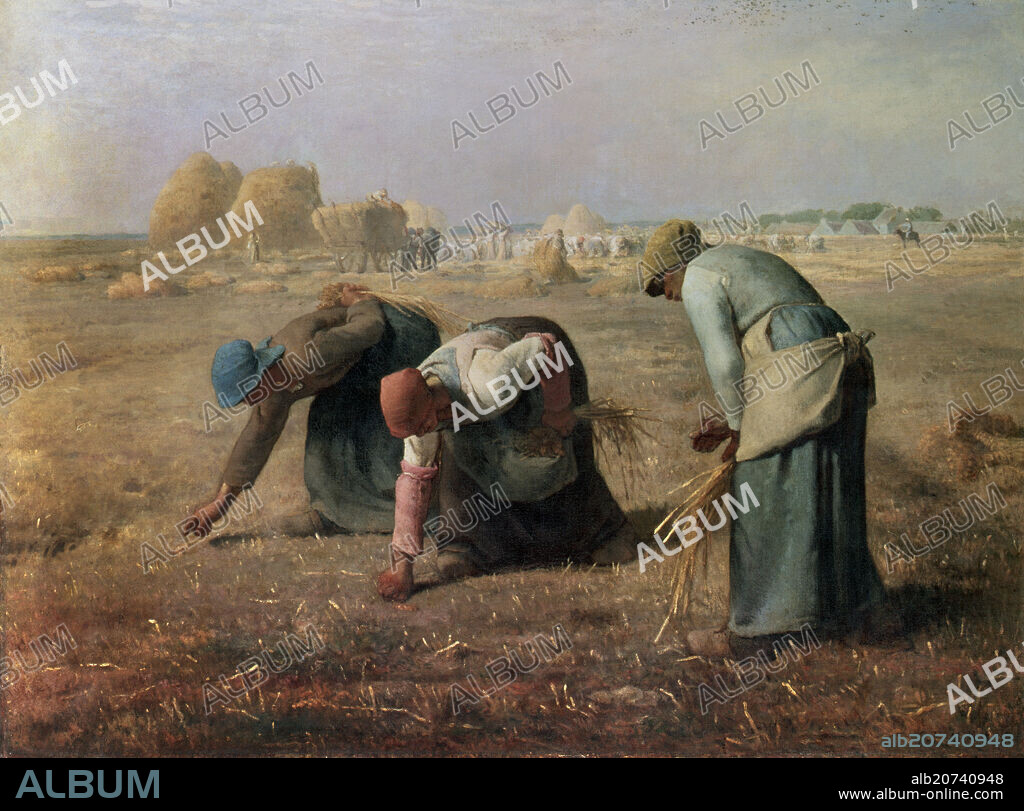 JEAN FRANCOIS MILLET (1814-1875). LAS ESPIGADORAS - 1857 - O/L 83x111 - REALISMO FRANCES.