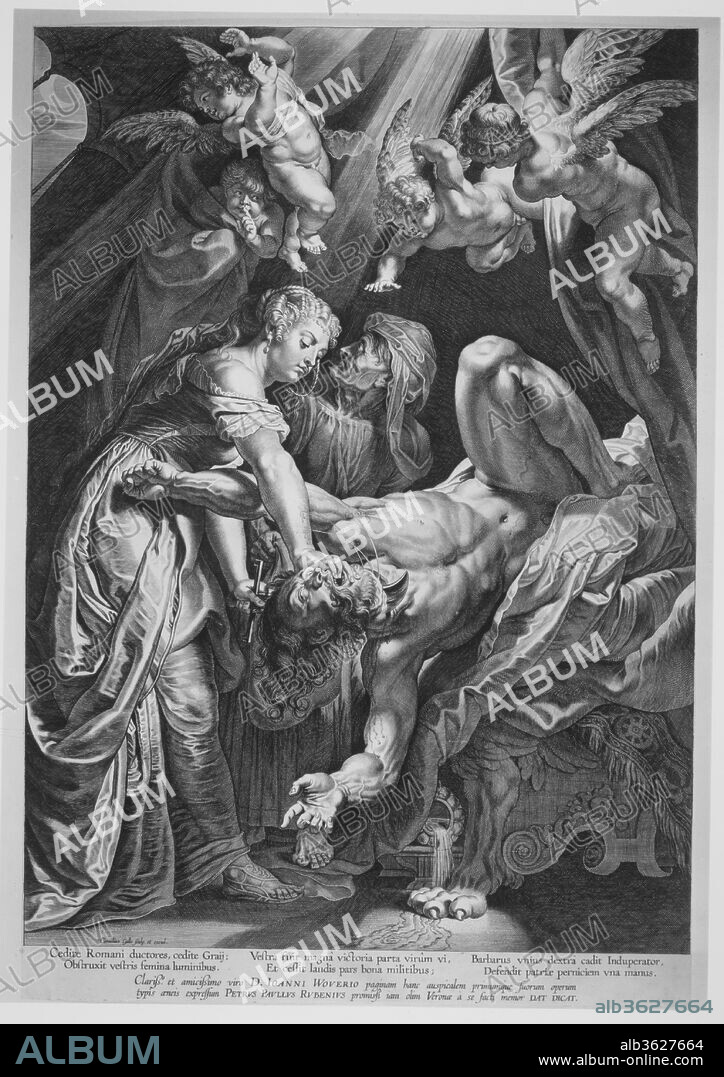 Judith Beheading Holofernes. Artist: Cornelis Galle I (Netherlandish, Antwerp 1576-1650 Antwerp); Designed by Peter Paul Rubens (Flemish, Siegen 1577-1640 Antwerp). Date: 1590-1650.